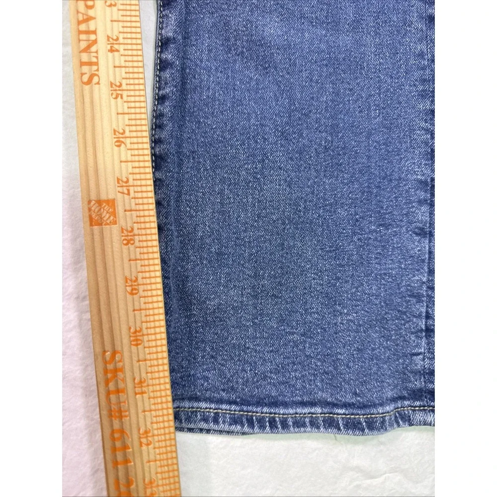 True Religion Ricky Relaxed Straight Jeans Mens 31 Blue  Thick Stitch